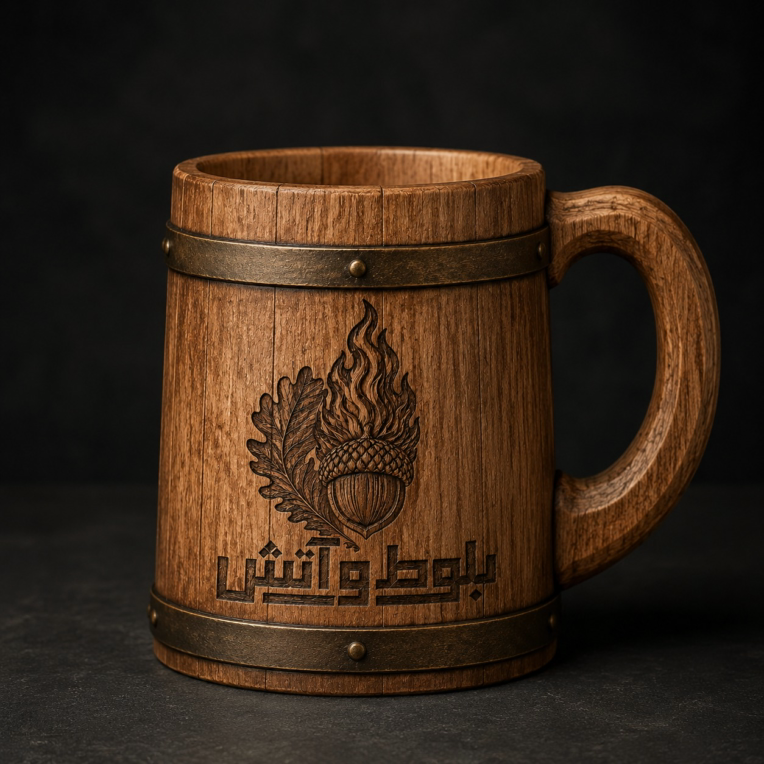 طراحی لوگوی حرفه‌ای صنایع چوب (مینیمال و الهام‌گرفته از بافت چوب)