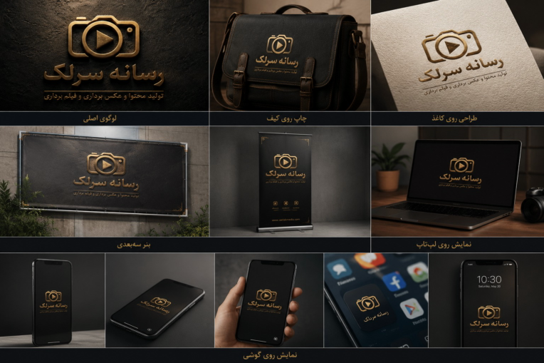 طراحی هویت بصری و لوگوی برند «رسانه سرلک» | تولید محتوا، عکاسی و فیلم‌برداری