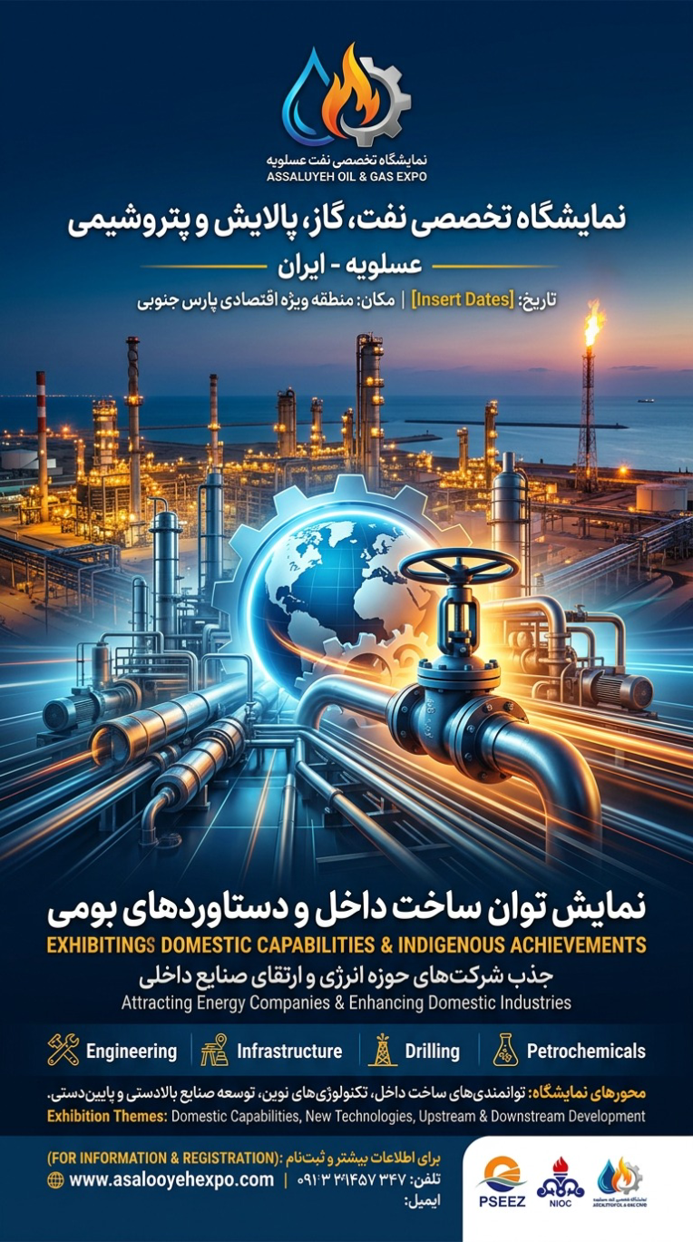 نمونه یک پوستر برای نمایشگاه عسلویه
