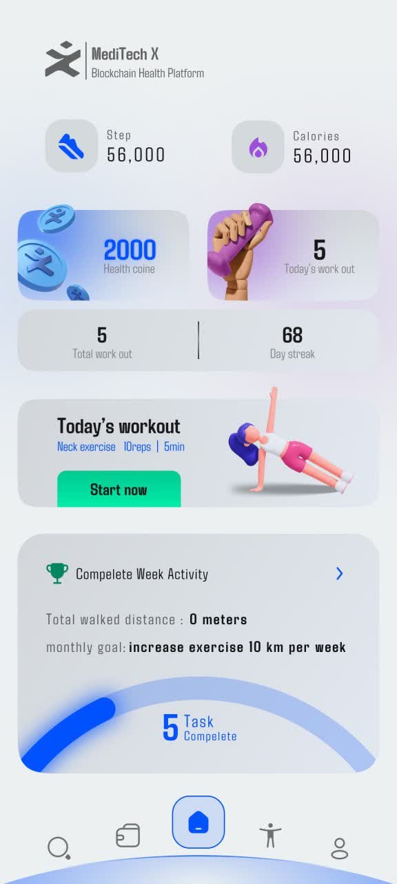 اپلیکیشن ورزشی MeditechX , دریافت ارزدیجیتال به ازای ورزش کردن