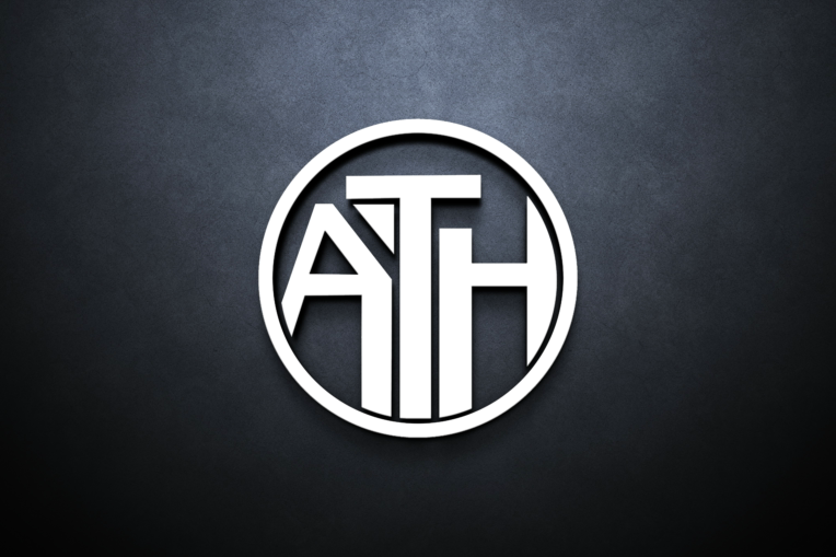 طراحی لوگو با ترکیب حروف ATH در دو مدل