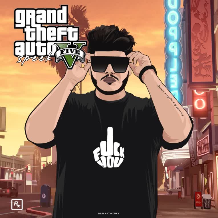 طراحی وکتور در سبک GTA با عکس مشتری