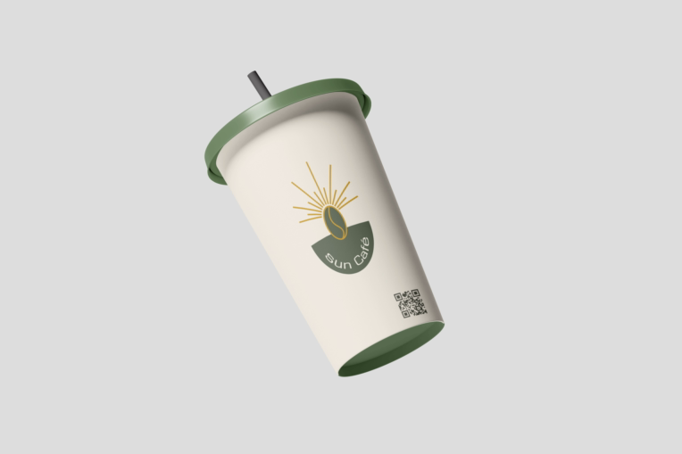 پروژه طراحی کانسپت برند sun cafe