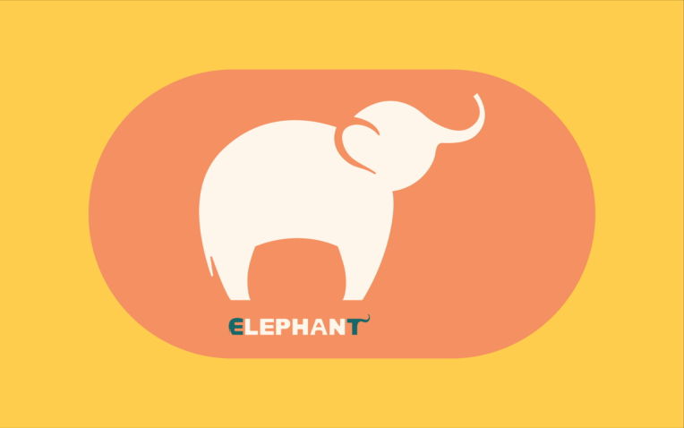 طراحی لوگو و هویت بصری برند "ELEPHANT"