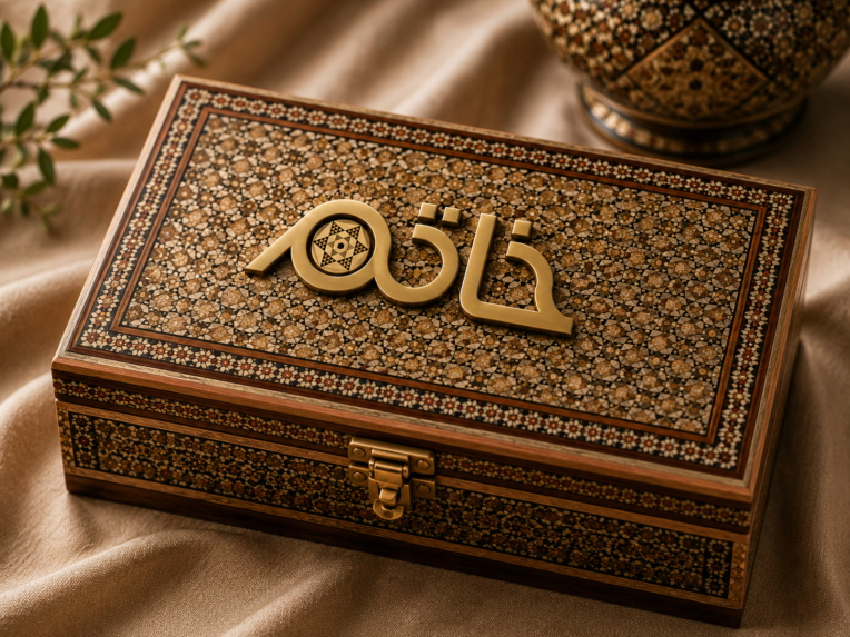 طراحی لوگو «خاتم» با الهام از هنر اصیل خاتم‌کاری ایرانی