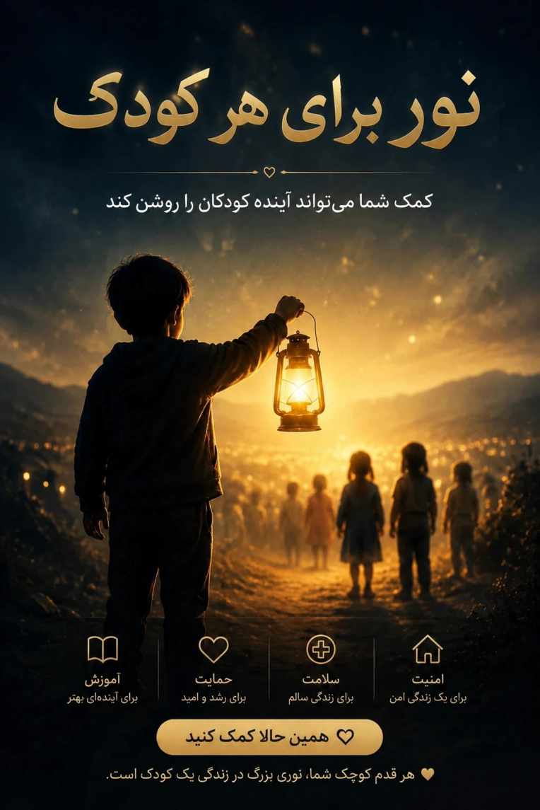 طراحی پوستر کمپین تبلیغاتی خیریه و مسئولیت اجتماعی (Social Impact Design)