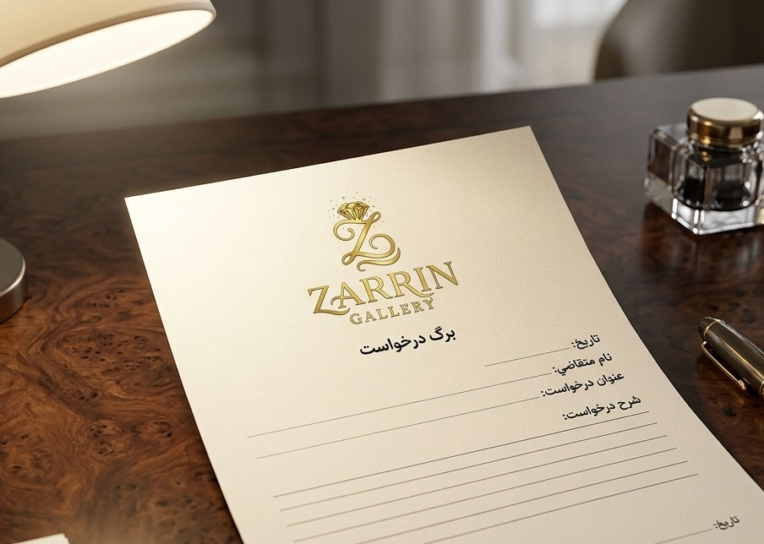 نمونه طراحی لوگو و لوگو تایپ گالری زرین