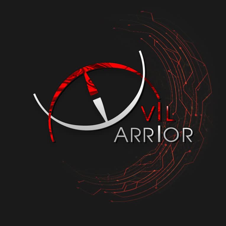 طراحی لوگو گیم استریمر Evil Warrior