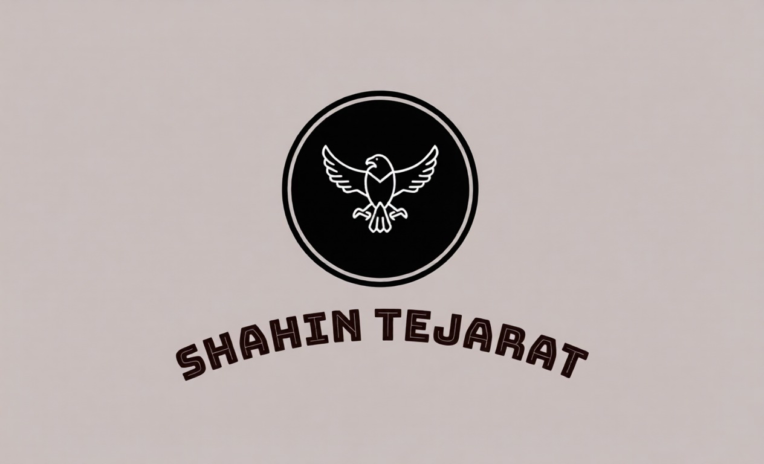 طراحی لوگو مینیمال و مدرن بازرگانی شاهین تجارت