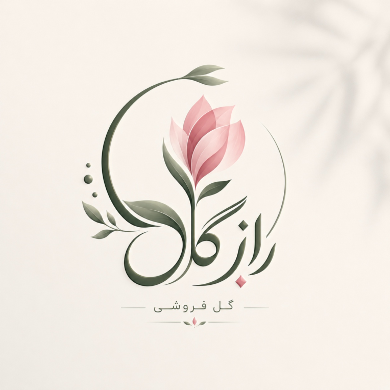 طراحی لوگو هویت بصری گل‌ فروشی