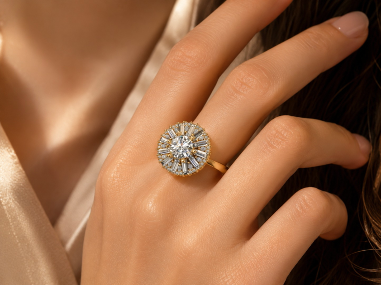 انگشتر پر کار الماس high jewelry diamond