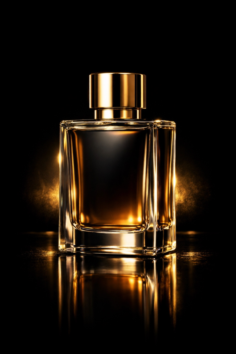 طراحی بنر تبلیغاتی عطر با سبک لوکس