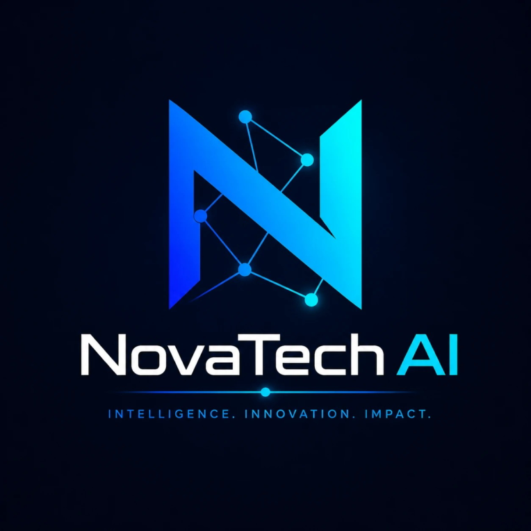 طراحی هویت بصری و لوگوی مدرن هوش مصنوعی (NovaTech AI)