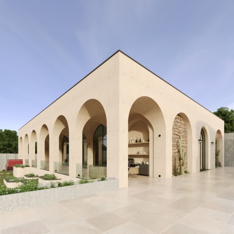 طراحی و رندرینگ پروژه ویلایی..