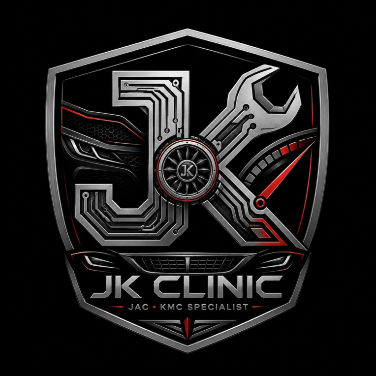 طراحی لوگوی تخصصی JK CLINIC برای JAC,KMC