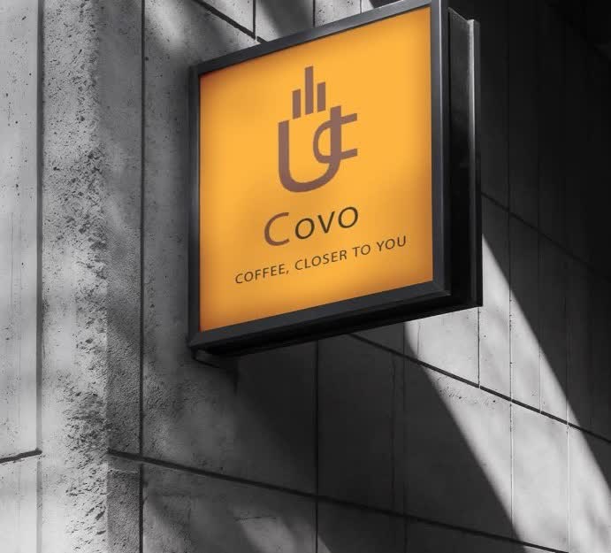 طراحی لوگو و هویت بصری کافه covo