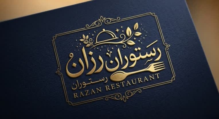 نمونه کار طراحی لوگو رستوران رزان