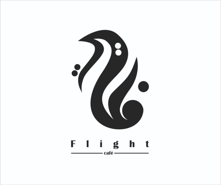 طراحی لوگو کافه فلایت در اکباتان