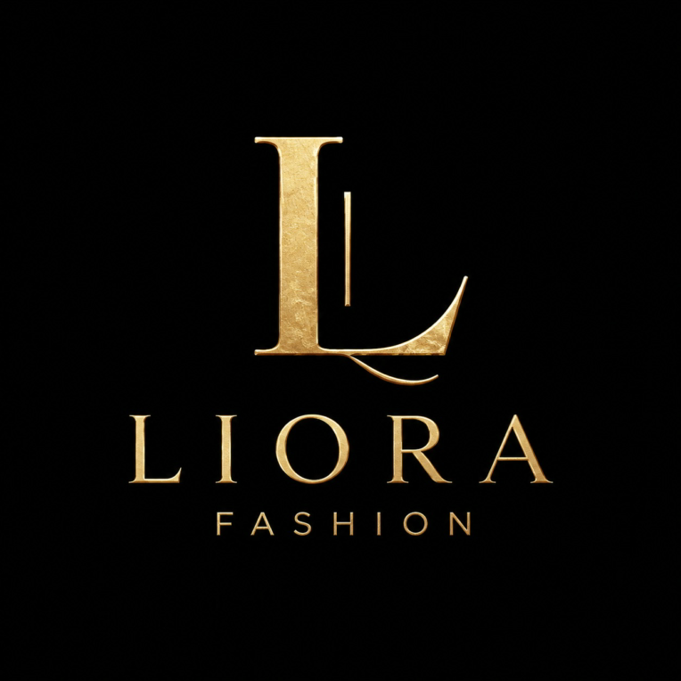 طراحی لوگو و کارت ویزیت LIORA با رنگ سفارشی مشکی طلایی