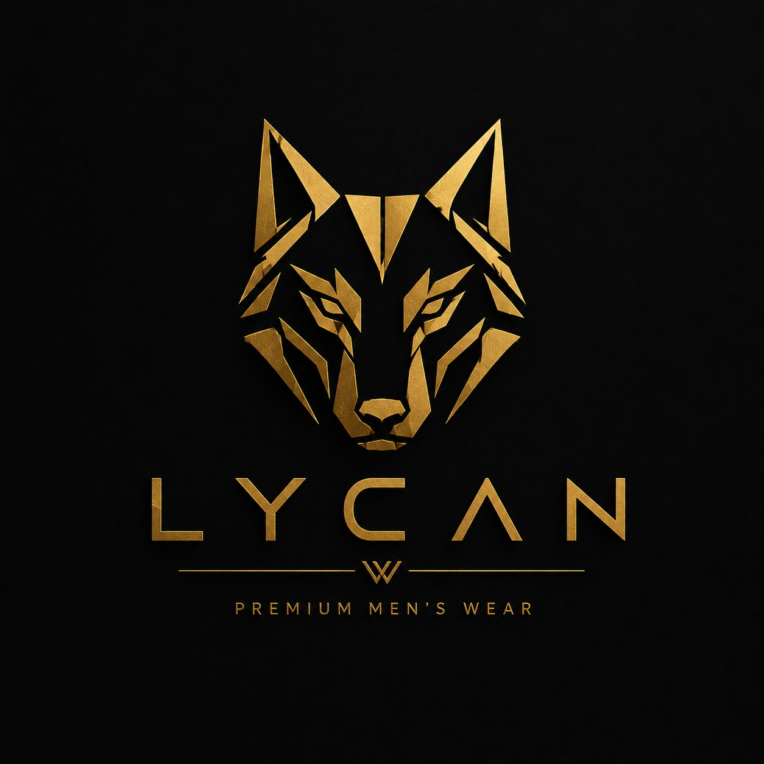 طراحی لوگوی لباس مردانه لوکس lycan