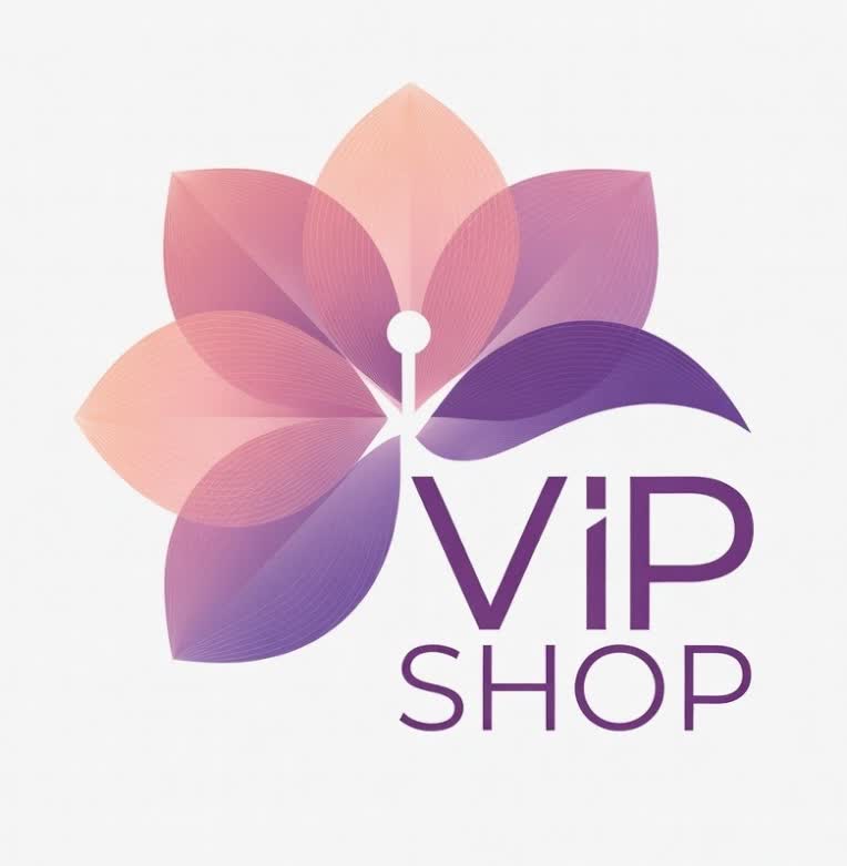 طراحی لوگو برای گل فروشی  VIP SHOP