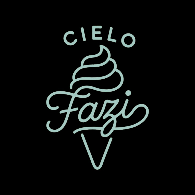 طراحی لوگوی Cielo Fazi برند بستنی و دسر