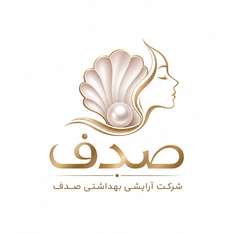 طرحی لوگوی برای شرکت آرایشی بهداشتی به نام صدف