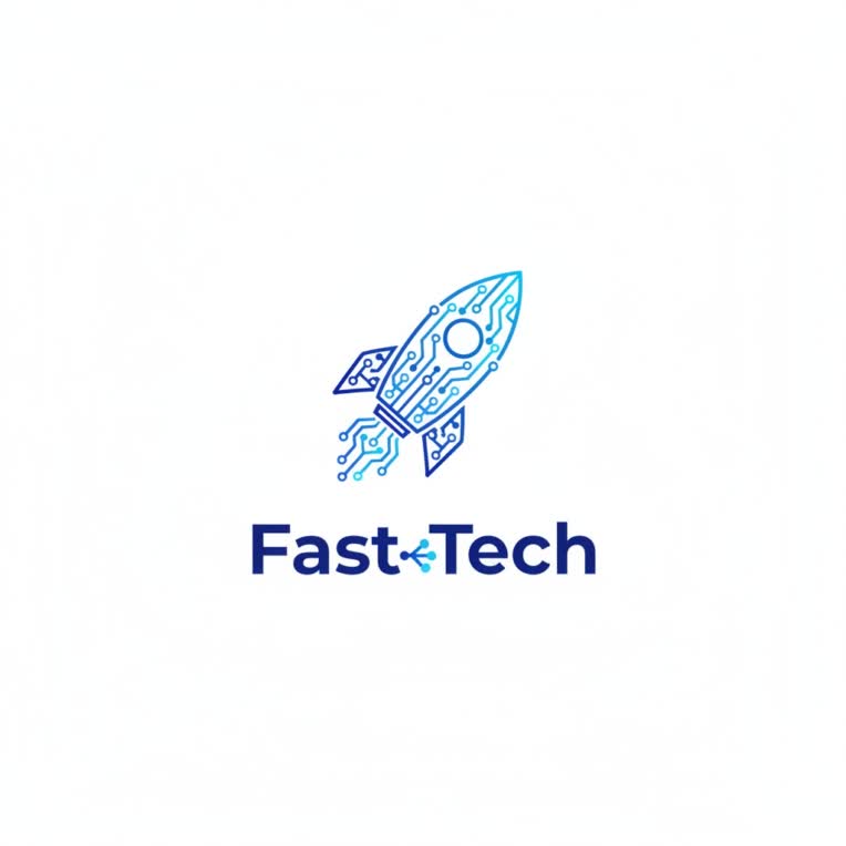 نمونه کار خدمات کامپیوتری با نام fast tech