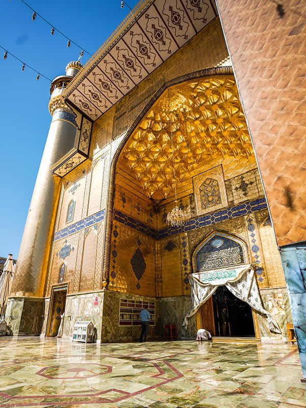 ایوان طلای نجف طراحی و اجرا شده کارفرما سازمان عتبات عالیات
