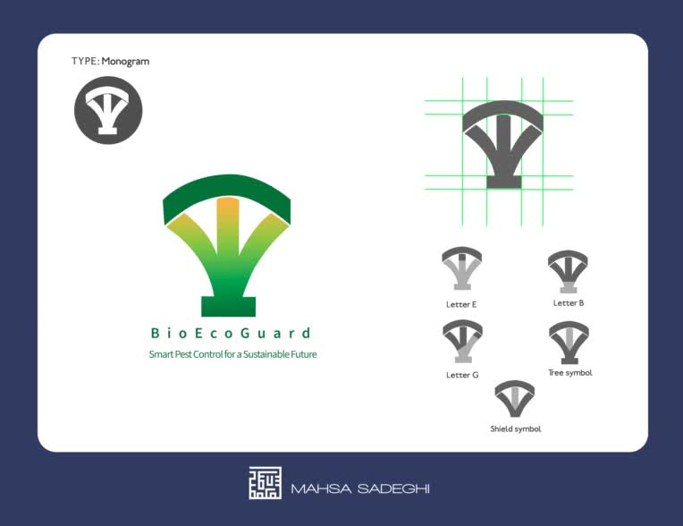 طراحی لوگو و هویت بصری برند BioEcoGuard