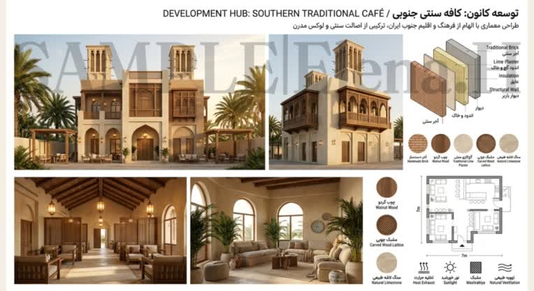 طراحی رندر معماری و شیت ارائه با AI