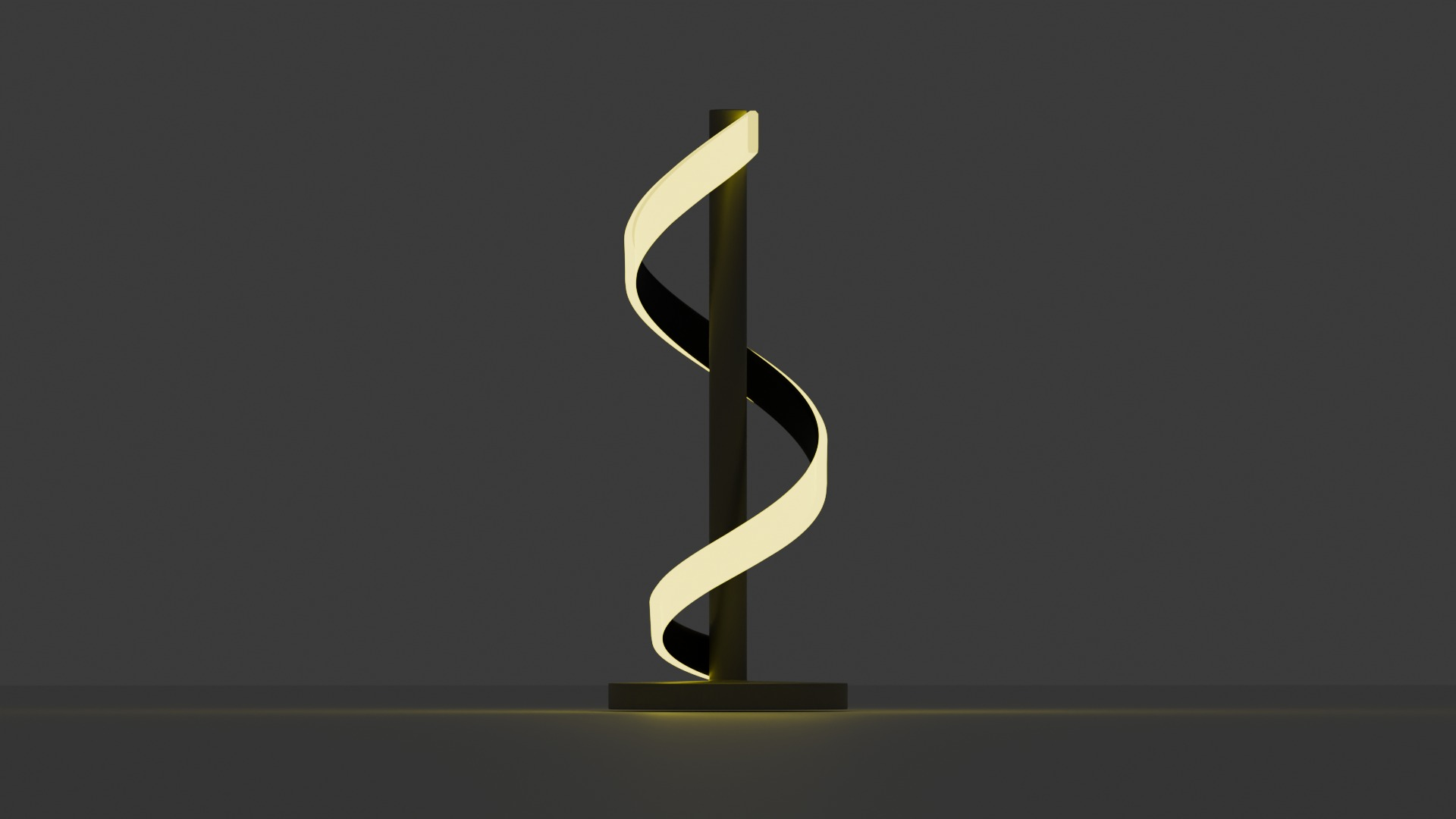 3d mesh Model Of A Spiral Light source