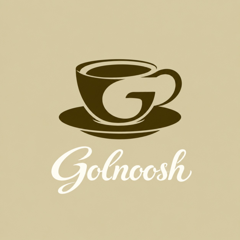 طراحی لوگو:☕️ یک هویت بصری Golnoosh Cafe