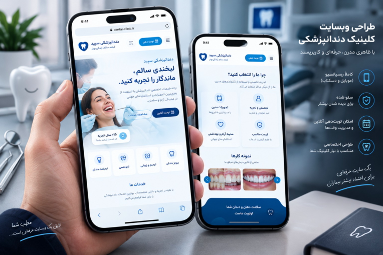 طراحی وبسایت کلینیک دندانپزشکی