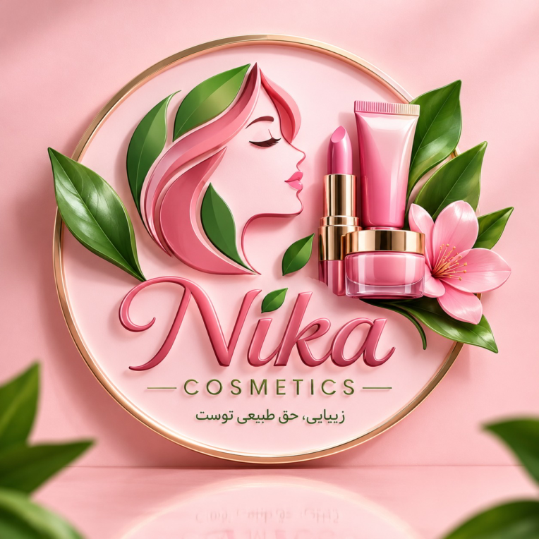 طراحی لوگوی سه‌بعدی لوکس و خلاقانه برای برند لوازم آرایشی و بهداشتی