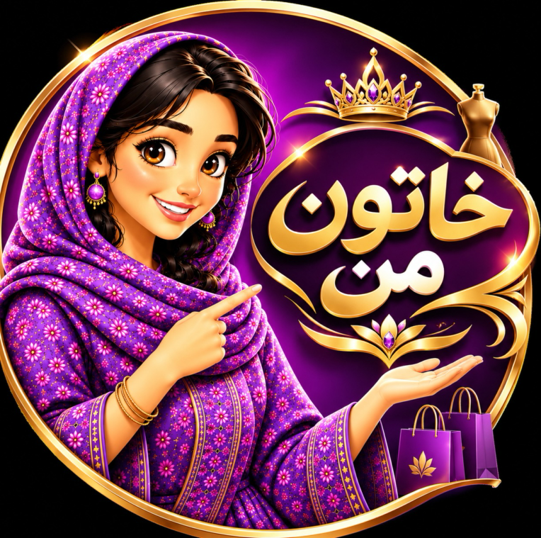 عنوان نمونه‌کار: طراحی لوگو و هویت بصری لوکس برای برند «خاتون من»