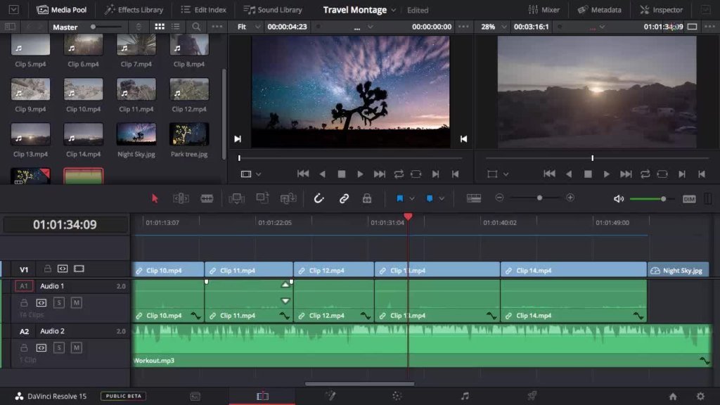 نرم افزار Davinci Resolve