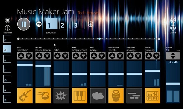 نرم افزار Music Maker Jam