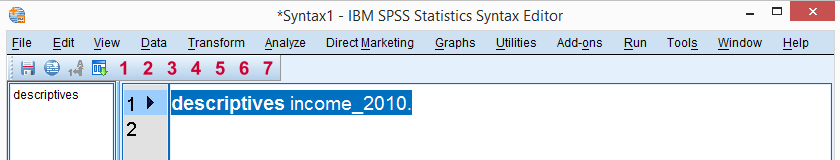 سینتکس spss 