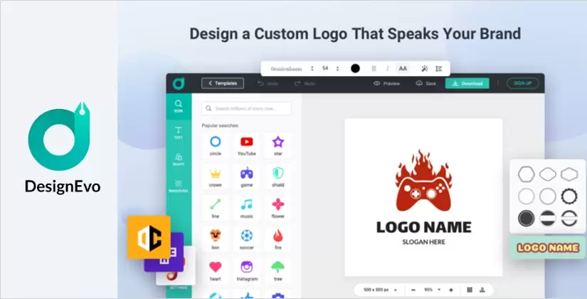 دیزاین اوو یکی از بهترین نرم افزارهای طراحی لوگو