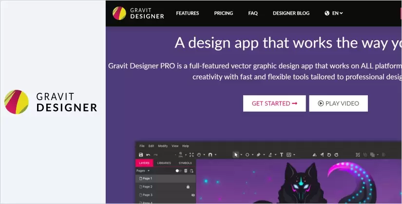 گراویت یکی از بهترین نرم افزارهای طراحی لوگو