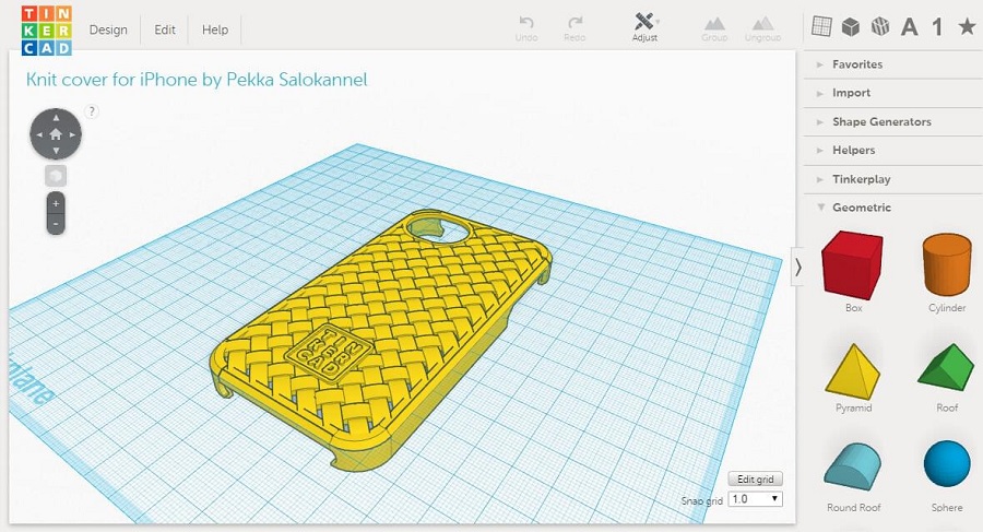 نرم افزار TinkerCAD