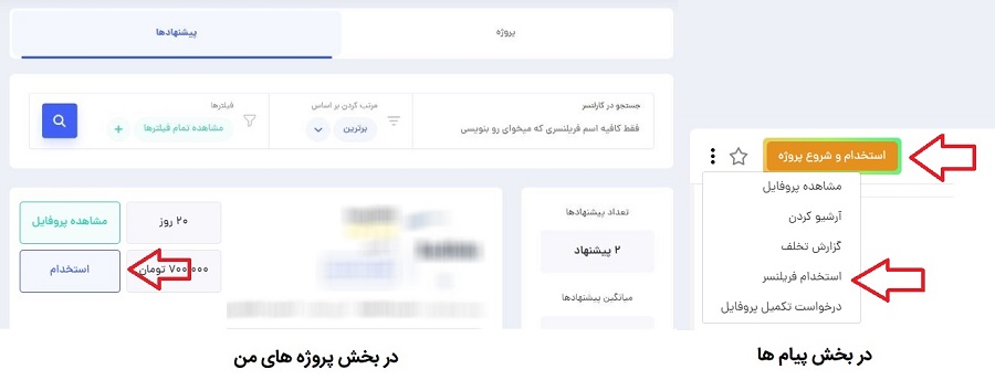 استخدام فریلنسر