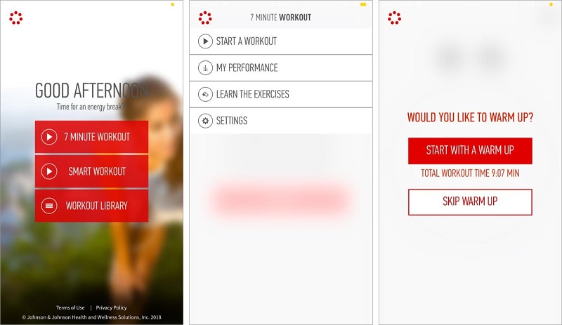 اپلیکیشن J&J Official7 Minute Workout