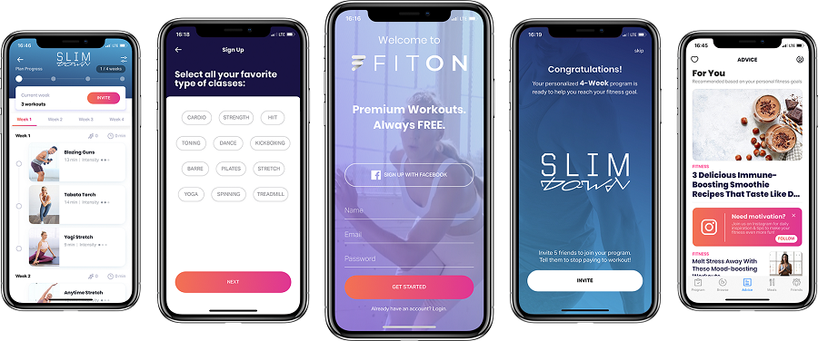اپلیکیشن ورزش در خانه FitOn