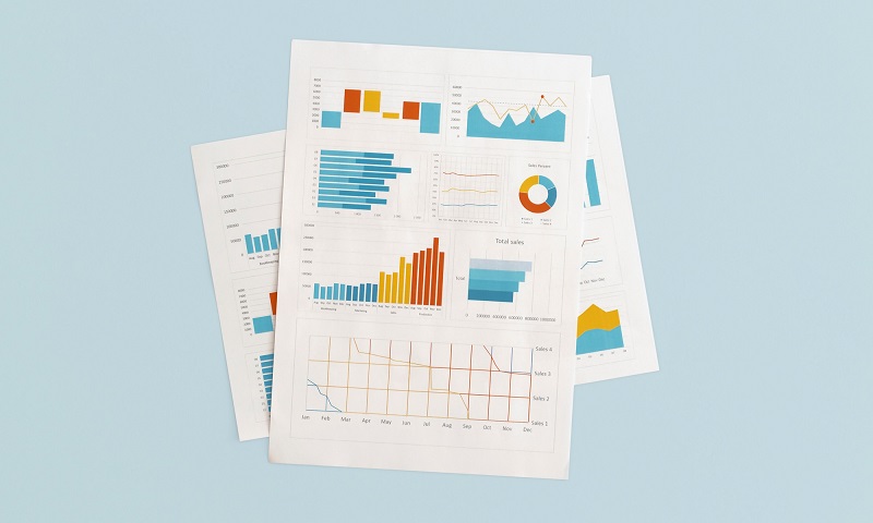 نمودارهای تحلیل آمار و داده های کسب و کار