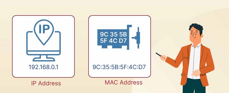 تفاوت مک آدرس و آی پی