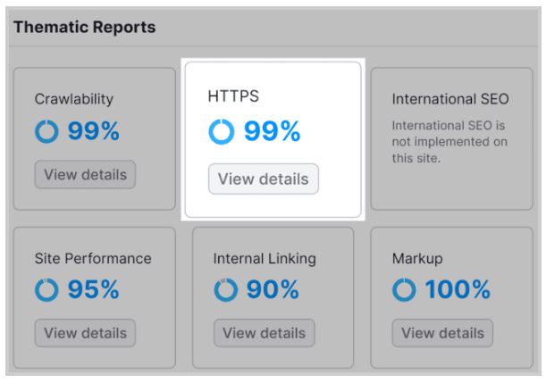 مشاهده جزئیات در Site Audit