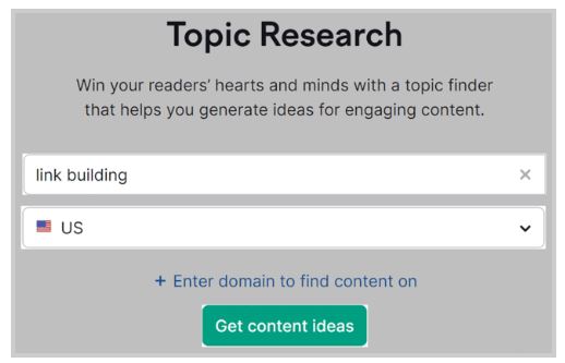 ابزارTopic Research در Semrush