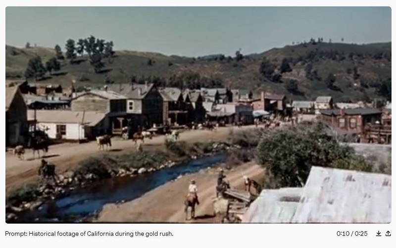 فیلم قدیمی از کالیفرنیا در دوران استخراج طلا